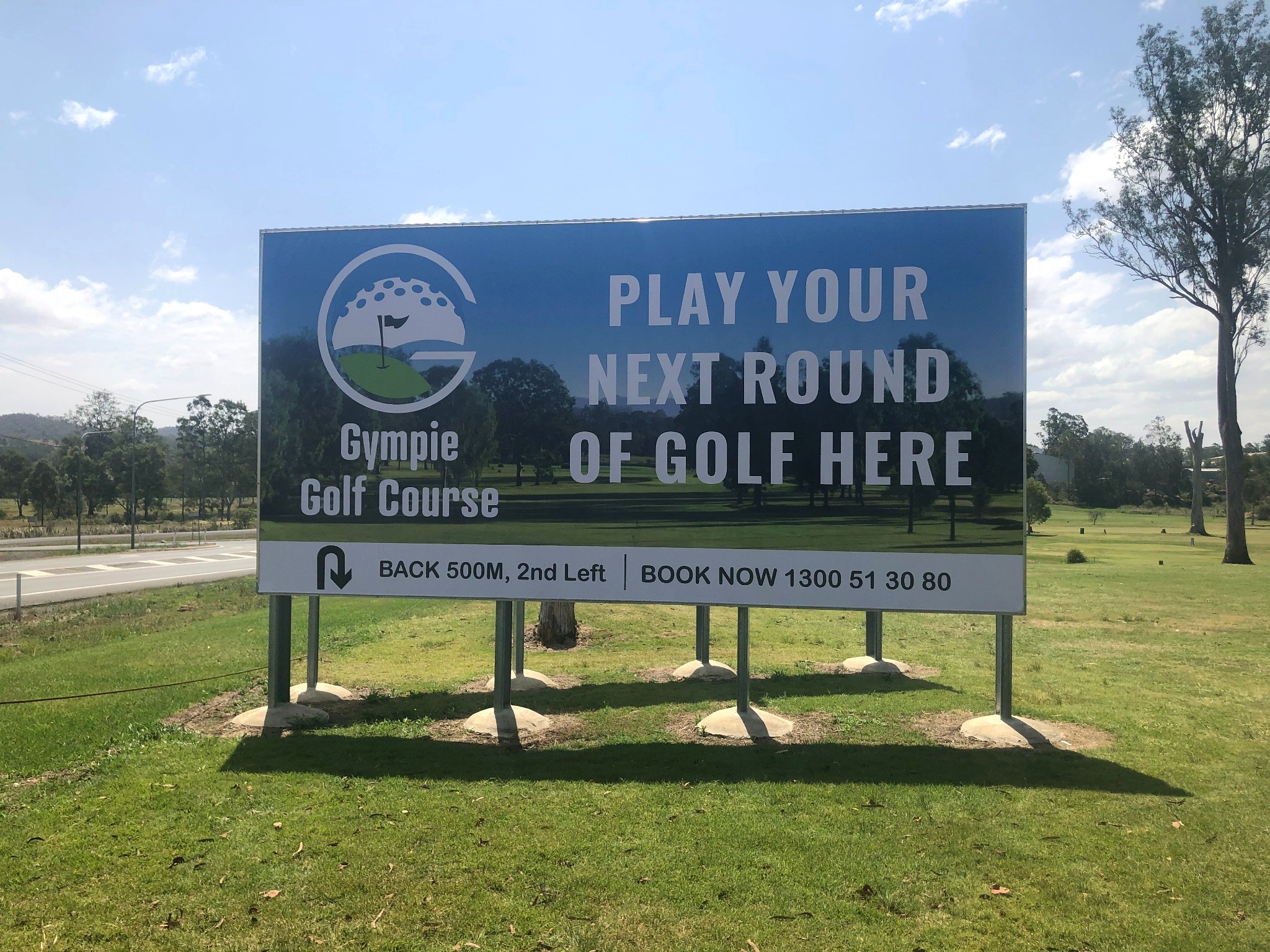 Gympie Golf Course sign