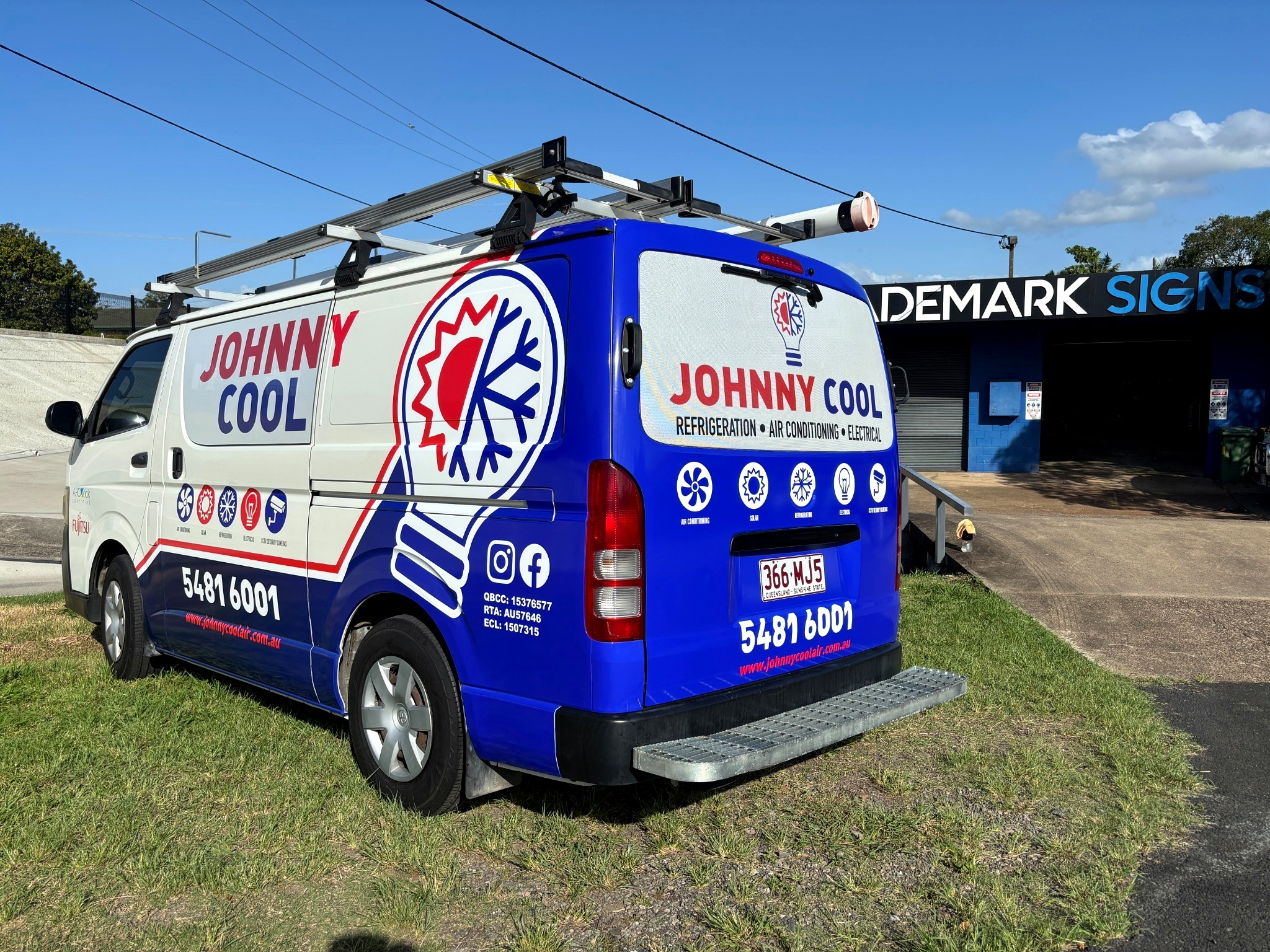 Johnny Cool vehicle signage