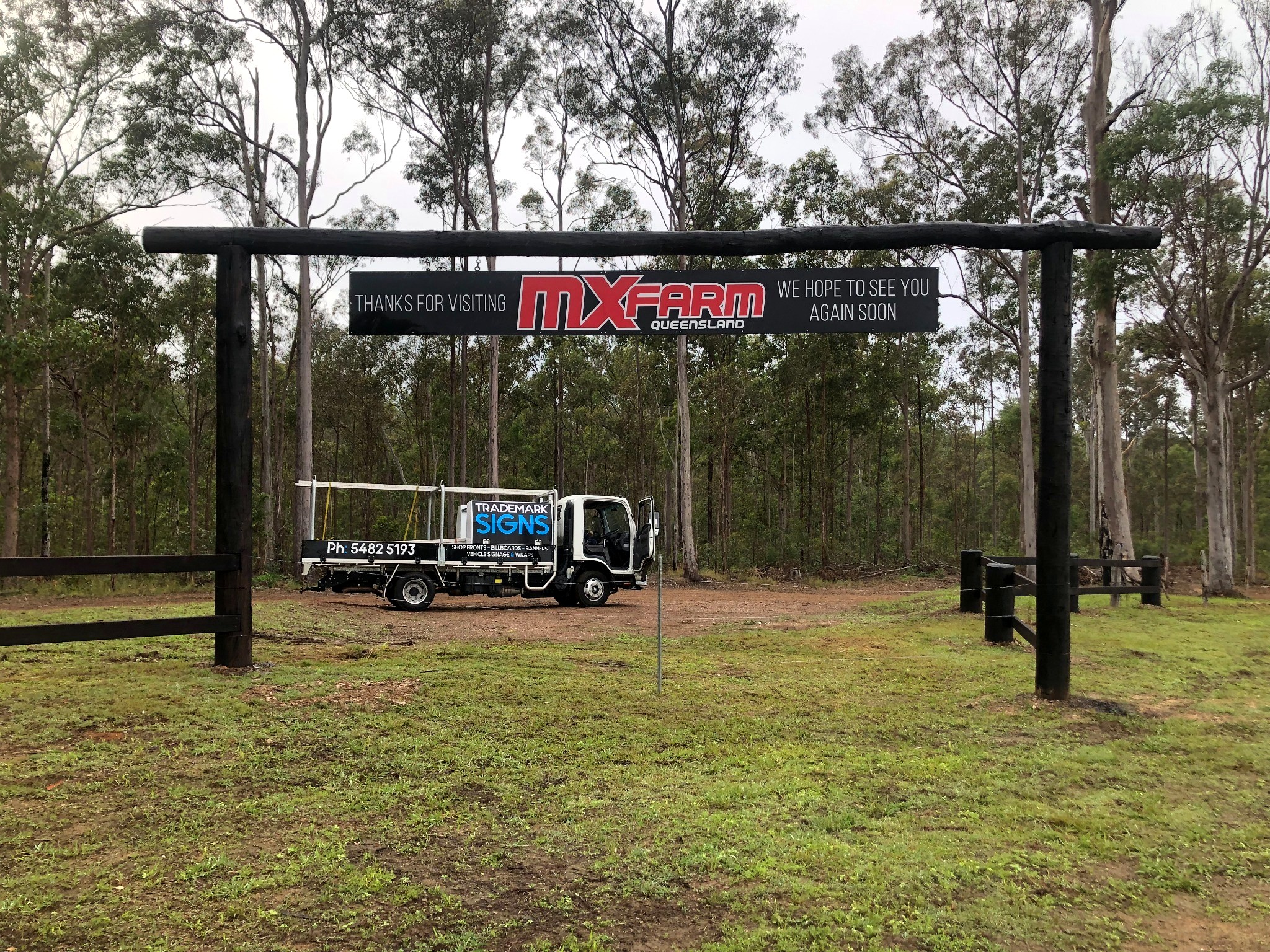 MX Farm Queensland signage